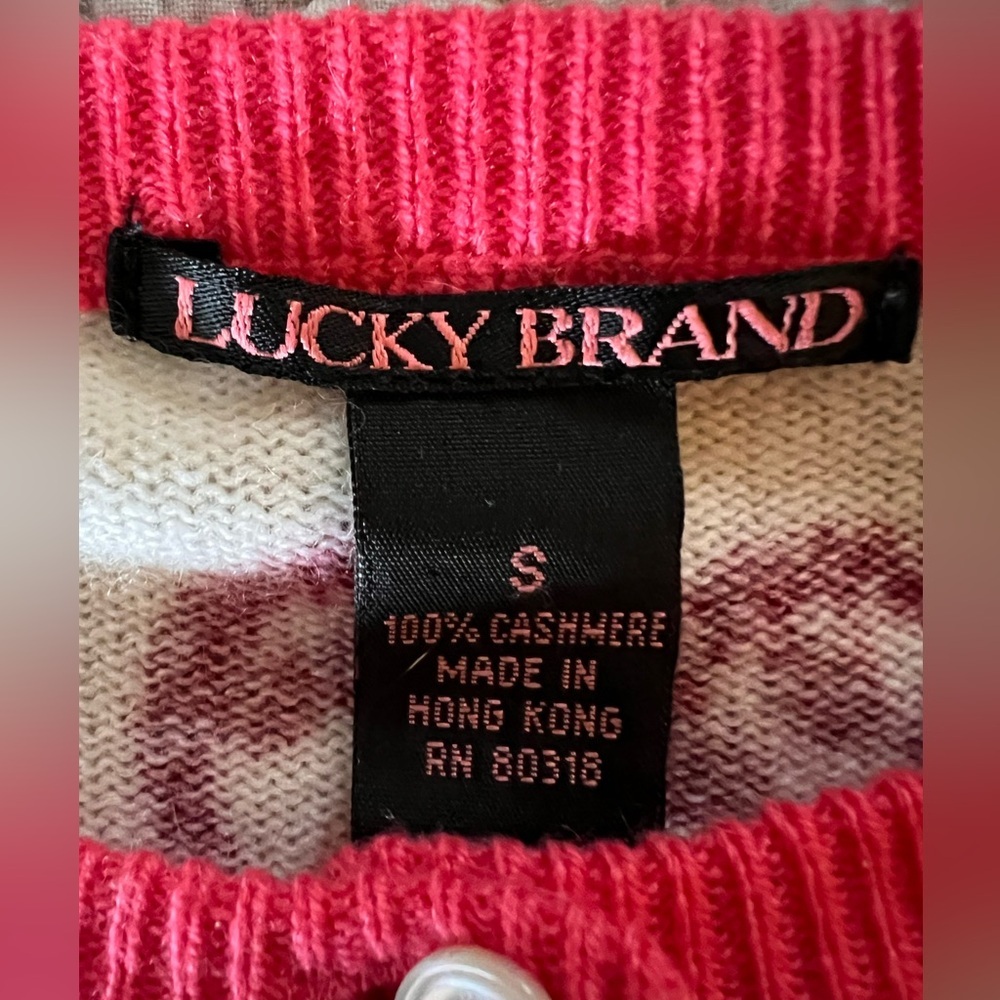 Lucky Brand Vintage Cashmere Cardigan - Picture 5 of 6